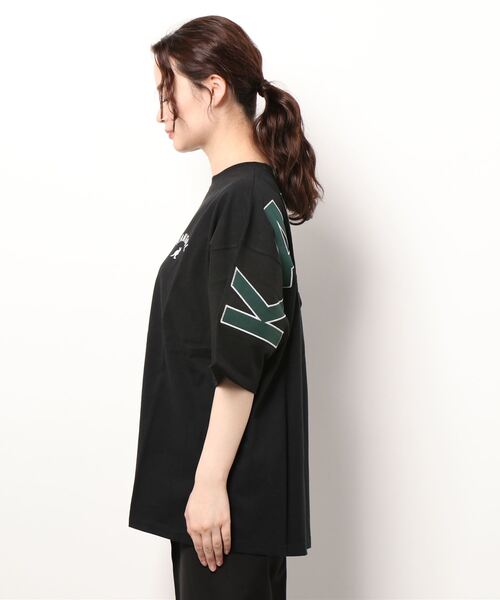 KANGOL(カンゴール)の「【KANGOL】ロゴビックシルエットTシャツ(Tシャツ/カットソー・レディース・ホワイト/ブラック・M/L)」の3枚目の写真