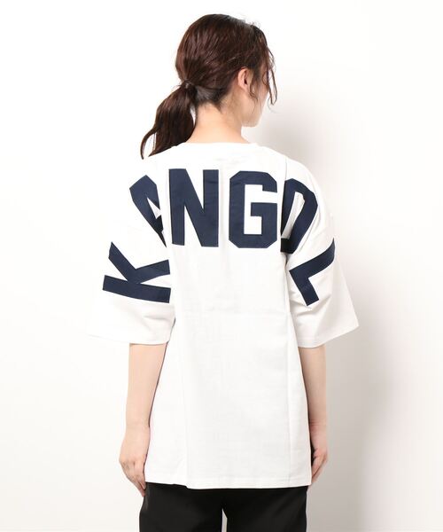 KANGOL(カンゴール)の「【KANGOL】ロゴビックシルエットTシャツ(Tシャツ/カットソー・レディース・ホワイト/ブラック・M/L)」の5枚目の写真