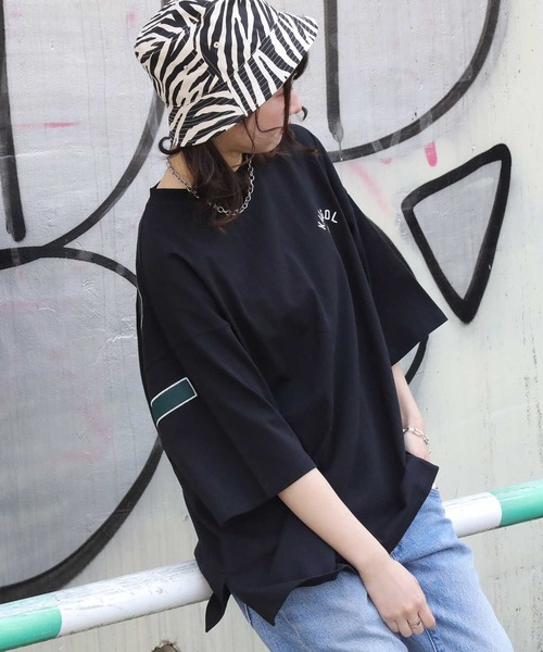 KANGOL(カンゴール)の「【KANGOL】ロゴビックシルエットTシャツ(Tシャツ/カットソー・レディース・ホワイト/ブラック・M/L)」の18枚目の写真