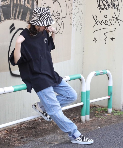 KANGOL(カンゴール)の「【KANGOL】ロゴビックシルエットTシャツ(Tシャツ/カットソー・レディース・ホワイト/ブラック・M/L)」の19枚目の写真