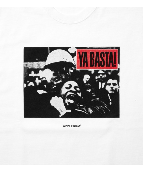 APPLEBUM（アップルバム）の「"YA BASTA!" T-shirt（Tシャツ/カットソー・メンズ・ホワイト/ブラック・X-LARGE/LARGE/XX-LARGE/MEDIUM）」の4枚目の写真