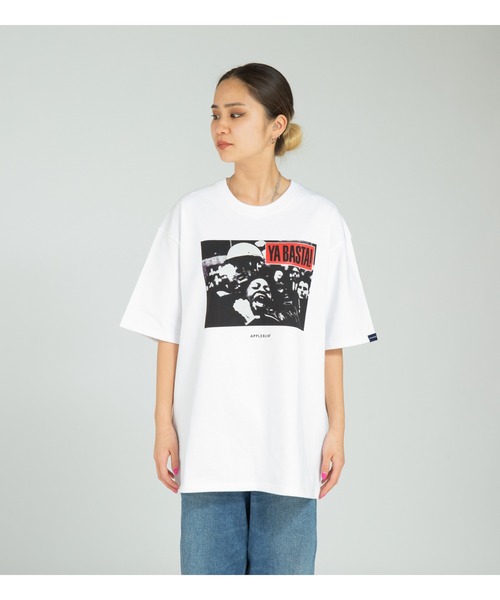 APPLEBUM（アップルバム）の「"YA BASTA!" T-shirt（Tシャツ/カットソー・メンズ・ホワイト/ブラック・X-LARGE/LARGE/XX-LARGE/MEDIUM）」の8枚目の写真
