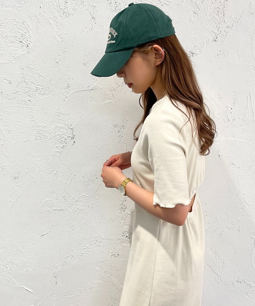 apres jour mignon(アプレジュールミニョン)の「デザインメローワンピース【ZOZOTOWN限定アイテム】(ワンピース・レディース・アイボリー/ブラック・X-LARGE/フリー)」の3枚目の写真