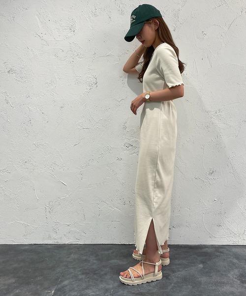 apres jour mignon(アプレジュールミニョン)の「デザインメローワンピース【ZOZOTOWN限定アイテム】(ワンピース・レディース・アイボリー/ブラック・X-LARGE/フリー)」の14枚目の写真