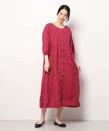 Samansa Mos2 | 【FROM INDIA】前後着カットワークワンピース(ワンピース)