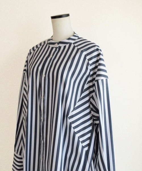 Marient(マリエント)の「ストライプオーバーロングシャツOP/ワンピ(シャツワンピース・レディース・ストライプ・FREE)」の15枚目の写真