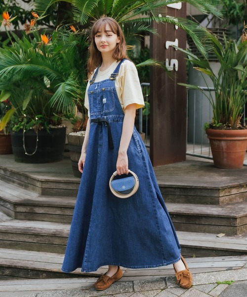 Lee（リー）の「LEE/リー WAIST ADJUSTER OVERALL SKIRT