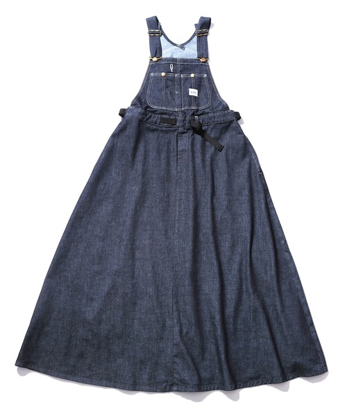 Lee（リー）の「LEE/リー WAIST ADJUSTER OVERALL SKIRT オーバーオールスカート（サロペット/オーバーオール・レディース・ダークインディゴブルー/ライトインディゴブルー・M/XS/S）」の21枚目の写真