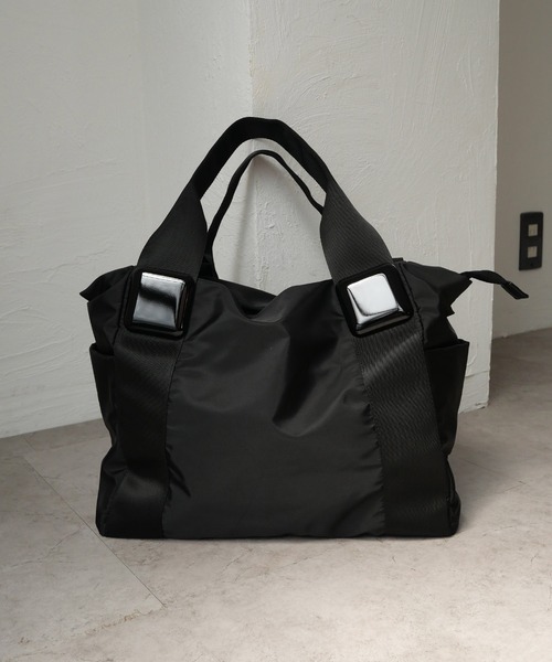 CURI BISCUI（キュリ　ビスキュイ）の「【CURIBISCUI】イミテーション付き Ａ4サイズ トートバッグ（トートバッグ・レディース・ブラック/ベージュ/カーキ・FREE）」の19枚目の写真