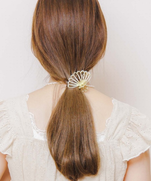 シースカラップクリップ（バレッタ/ヘアクリップ）｜flower