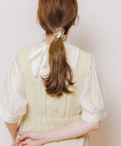 シースカラップクリップ（バレッタ/ヘアクリップ）｜flower
