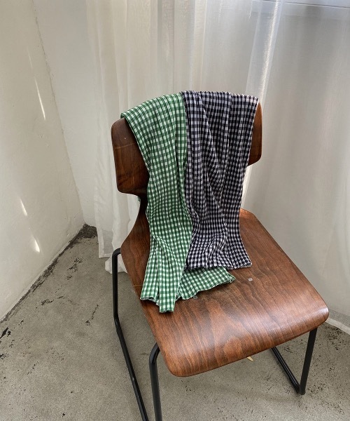 I_am(アイアム)の「pleats gingham skirt(スカート・レディース・ブラック/グリーン・FREE)」の5枚目の写真