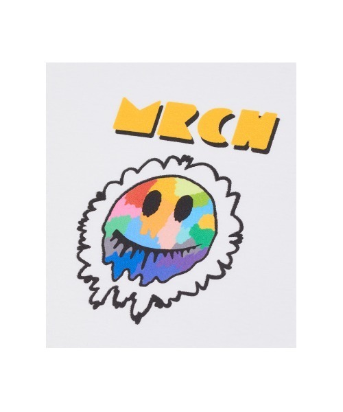 MISTERCHILD（ミスターチャイルド）の「A'GEM/9 × .kom『MISTER CHILD/ミスターチャイルド』MRCH SMILE T SHIRTS/スマイル ロゴ 半袖 Tシャツ カットソー（Tシャツ/カットソー・メンズ・ホワイト/ブラック・L）」の16枚目の写真
