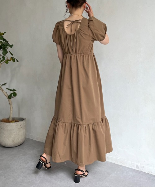 prose verse（プロズヴェール）の「バックオープンティアードワンピース（ワンピース・レディース・ホワイト/ブラック/モカ・FREE）」の11枚目の写真