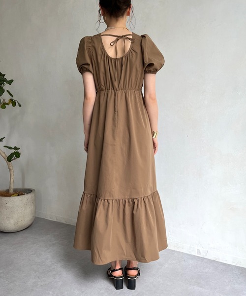 prose verse（プロズヴェール）の「バックオープンティアードワンピース（ワンピース・レディース・ホワイト/ブラック/モカ・FREE）」の22枚目の写真