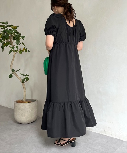 prose verse（プロズヴェール）の「バックオープンティアードワンピース（ワンピース・レディース・ホワイト/ブラック/モカ・FREE）」の16枚目の写真