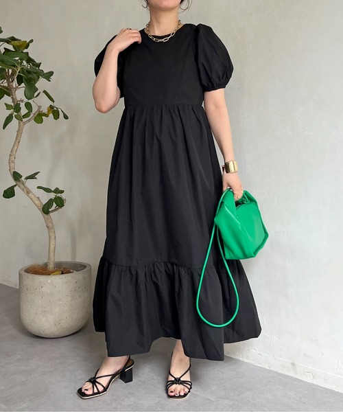 prose verse（プロズヴェール）の「バックオープンティアードワンピース（ワンピース・レディース・ホワイト/ブラック/モカ・FREE）」の18枚目の写真