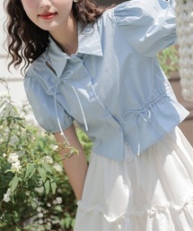 ラブリーパフリボンブラウス