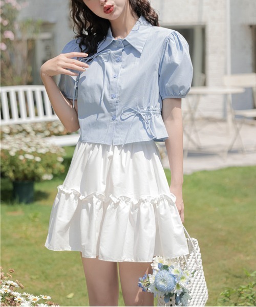 未使用 ミキハウス110 ミキハウス ホワイトオーバーオール 100cm 未