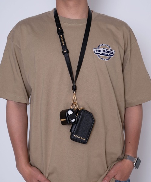 #Re:room（リルーム）の「ロゴレザーマルチストラップ（その他小物・メンズ・ブラック・FREE）」の6枚目の写真