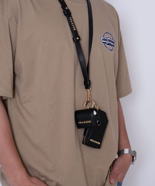 #Re:room（リルーム）の「ロゴレザーマルチストラップ（その他小物・メンズ・ブラック・FREE）」の5枚目の写真