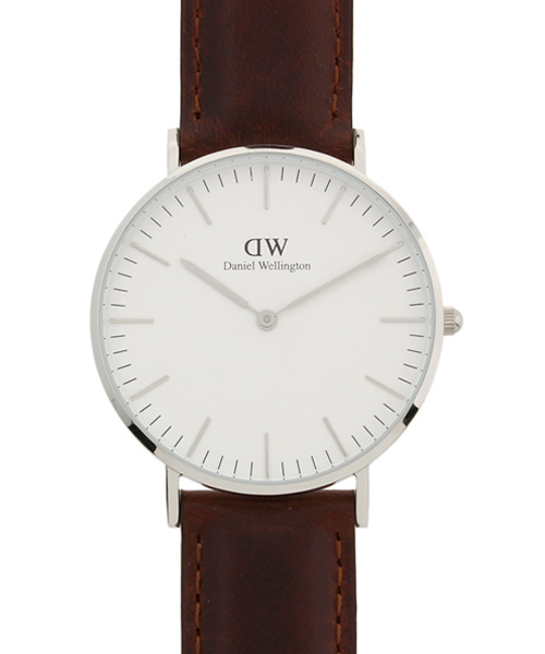 bpr BEAMS（ビーピーアール ビームス ）の「DANIEL WELLINGTON / Classic シェフィールド シルバー 36mm（アナログ腕時計・レディース・ダークブラウン/ブラック/ブラウン/ブラウン系その他/ブラック系その他・ONE SIZE）」の5枚目の写真