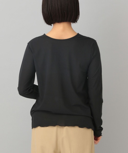 A part by(アパートバイ)の「シアーメローLS 127097(Tシャツ/カットソー・レディース・アイボリー/ブラック/キャメル/ライトブルー/ライトイエロー/ライトグレー・FREE)」の21枚目の写真
