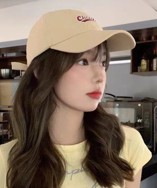 meJane（ミージェーン）の「Chcuh  Logo Cap【ZOZOTOWN限定】（キャップ・レディース・ブラック/ベージュ/オレンジ・FREE）」の3枚目の写真