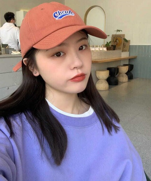 meJane（ミージェーン）の「Chcuh  Logo Cap【ZOZOTOWN限定】（キャップ・レディース・ブラック/ベージュ/オレンジ・FREE）」の2枚目の写真