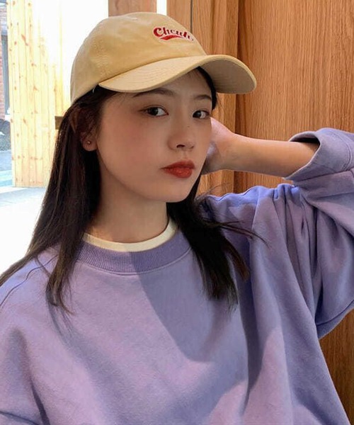 meJane（ミージェーン）の「Chcuh  Logo Cap【ZOZOTOWN限定】（キャップ・レディース・ブラック/ベージュ/オレンジ・FREE）」の4枚目の写真