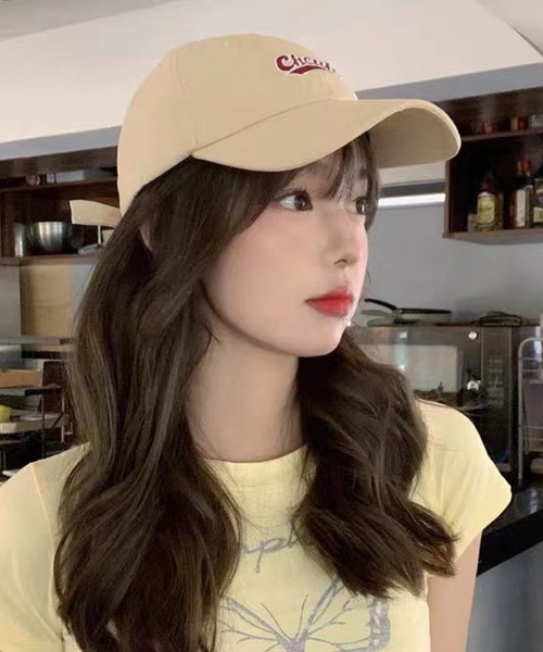 meJane（ミージェーン）の「Chcuh  Logo Cap【ZOZOTOWN限定】（キャップ・レディース・ブラック/ベージュ/オレンジ・FREE）」の6枚目の写真