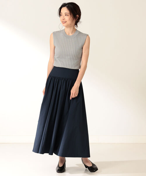 Demi-Luxe BEAMS(デミルクス ビームス)の「Demi-Luxe BEAMS / ヨーク ギャザースカート(スカート・レディース・ブラック/ネイビー・36/38)」の16枚目の写真