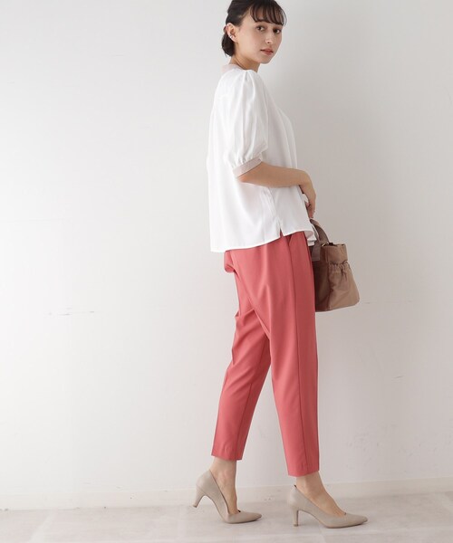 DRESKIP(ドレスキップ)の「◆配色パ-ル釦付ブラウス(シャツ/ブラウス・レディース・ホワイト系7/ブルー系9/ブラック系4/ホワイト系8・03/02)」の15枚目の写真