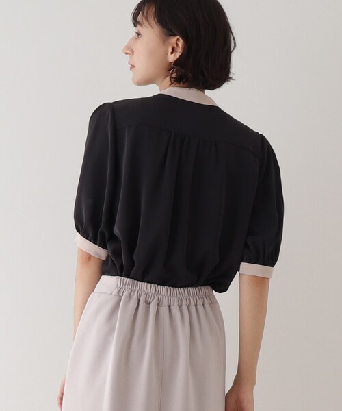 DRESKIP(ドレスキップ)の「◆配色パ-ル釦付ブラウス(シャツ/ブラウス・レディース・ホワイト系7/ブルー系9/ブラック系4/ホワイト系8・03/02)」の20枚目の写真