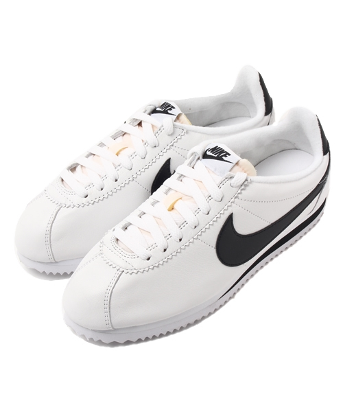 NIKE（ナイキ）の「NIKE / Classic Cortez（724262）（スニーカー・レディース・ホワイト系その他/ホワイト/ブラック・23/23.5/25/25.5/24.5/24）」の2枚目の写真