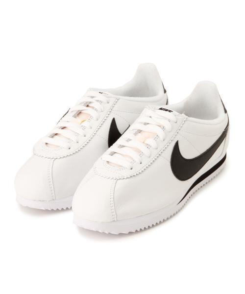 NIKE（ナイキ）の「NIKE / Classic Cortez（724262）（スニーカー・レディース・ホワイト系その他/ホワイト/ブラック・23/23.5/25/25.5/24.5/24）」の11枚目の写真