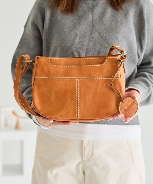 zucchero ズッケロ ショルダーバッグ レディース 本革 ななめ掛け マチ