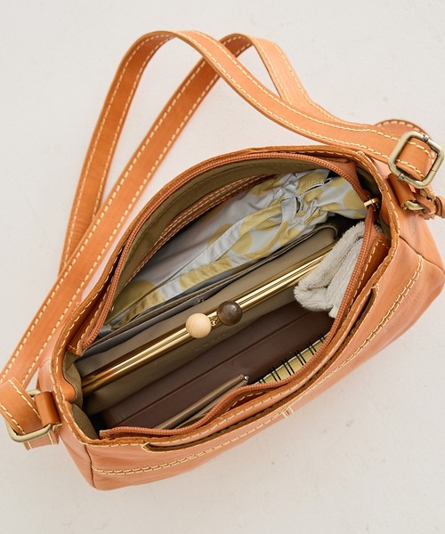 zucchero ズッケロ ショルダーバッグ レディース 本革 ななめ掛け マチ