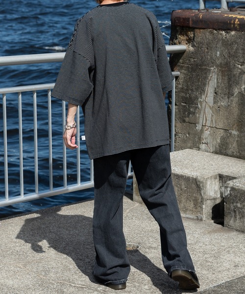 Perushu(ペルーシュ)の「セミフレアデニムパンツ(その他パンツ・メンズ・ブラック/ブルー・SMALL/MEDIUM/LARGE)」の9枚目の写真