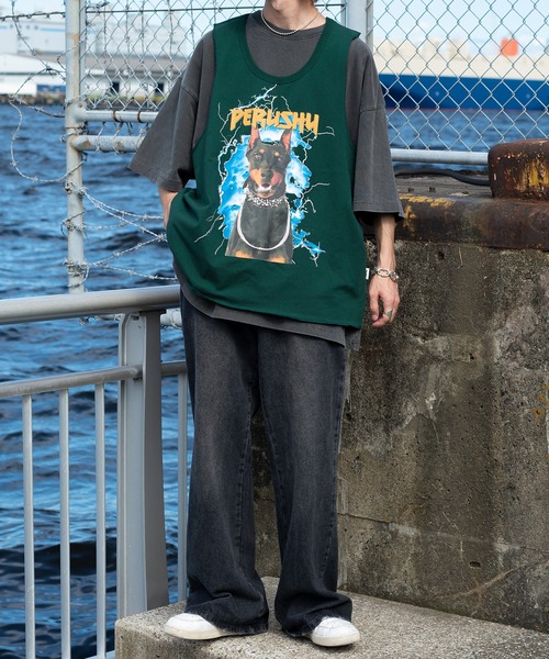 Perushu(ペルーシュ)の「セミフレアデニムパンツ(その他パンツ・メンズ・ブラック/ブルー・SMALL/MEDIUM/LARGE)」の20枚目の写真