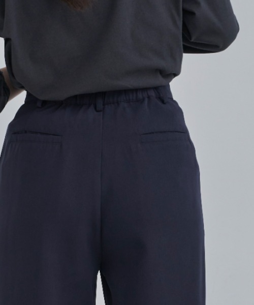 CLEARIMPRESSION （クリアインプレッション）の「【セットアップ対応/サイズ展開あり】ツータックストレートパンツ（その他パンツ・レディース・ブラック/ネイビー・SMALL/MEDIUM）」の6枚目の写真