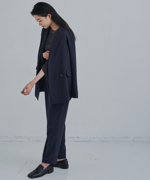 CLEARIMPRESSION （クリアインプレッション）の「【セットアップ対応/サイズ展開あり】ツータックストレートパンツ（その他パンツ・レディース・ブラック/ネイビー・SMALL/MEDIUM）」の10枚目の写真