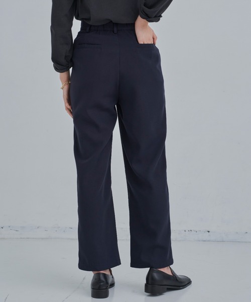 CLEARIMPRESSION （クリアインプレッション）の「【セットアップ対応/サイズ展開あり】ツータックストレートパンツ（その他パンツ・レディース・ブラック/ネイビー・SMALL/MEDIUM）」の12枚目の写真
