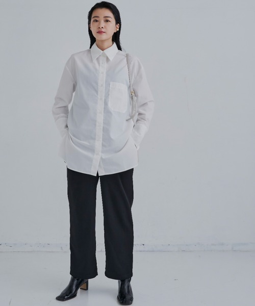 CLEARIMPRESSION （クリアインプレッション）の「【セットアップ対応/サイズ展開あり】ツータックストレートパンツ（その他パンツ・レディース・ブラック/ネイビー・SMALL/MEDIUM）」の4枚目の写真