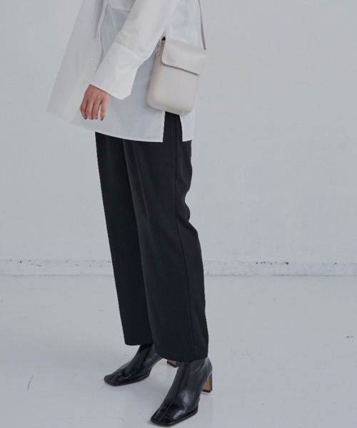 CLEARIMPRESSION （クリアインプレッション）の「【セットアップ対応/サイズ展開あり】ツータックストレートパンツ（その他パンツ・レディース・ブラック/ネイビー・SMALL/MEDIUM）」の13枚目の写真
