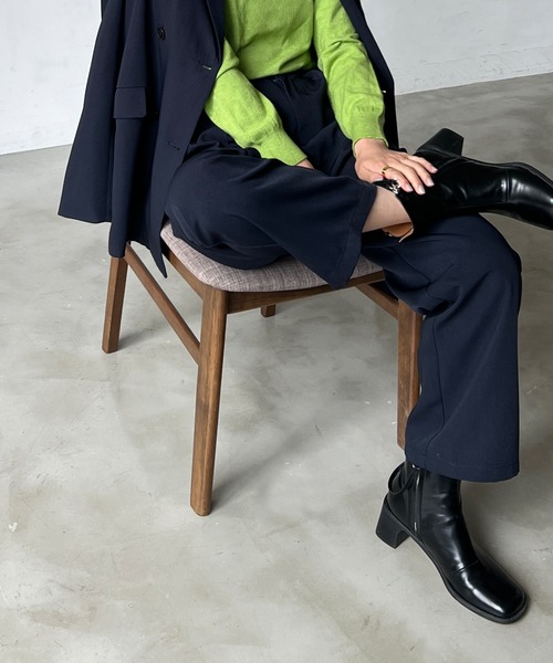 CLEARIMPRESSION （クリアインプレッション）の「【セットアップ対応/サイズ展開あり】ツータックストレートパンツ（その他パンツ・レディース・ブラック/ネイビー・SMALL/MEDIUM）」の20枚目の写真