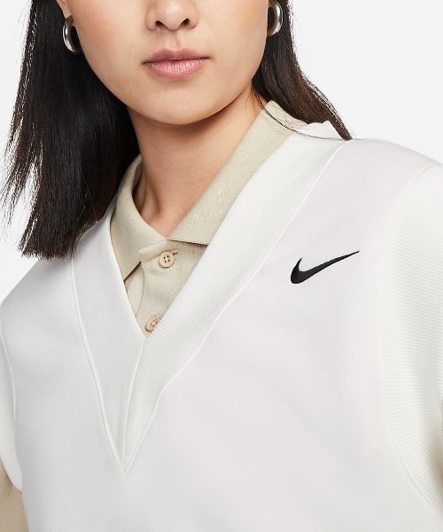 NIKE(ナイキ)の「NIKE WMNS NSW STYLE FLEECE S/L TOP V DQ6760-133(ベスト・レディース・ホワイト・LARGE/MEDIUM)」の3枚目の写真