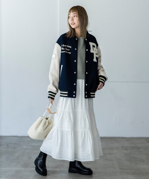 THE SHOP TK （ザ ショップ ティーケー ）の「◆【レディライク】コットンティアードスカート（スカート・レディース・ブラック/ホワイト系・11/12）」の15枚目の写真