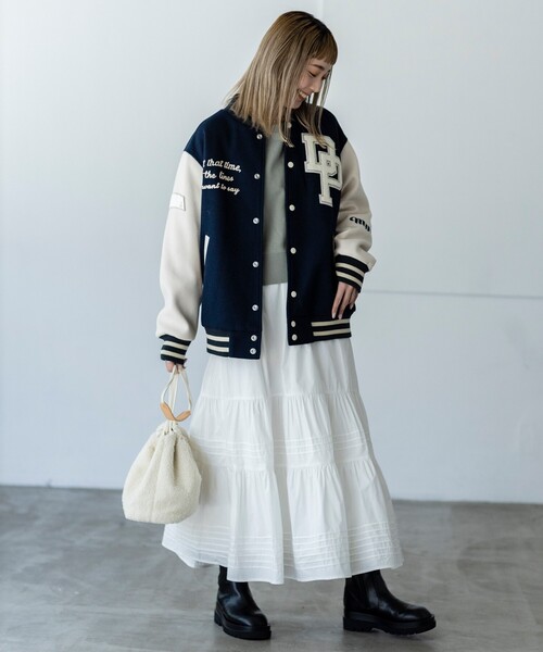 THE SHOP TK （ザ ショップ ティーケー ）の「◆【レディライク】コットンティアードスカート（スカート・レディース・ブラック/ホワイト系・11/12）」の13枚目の写真