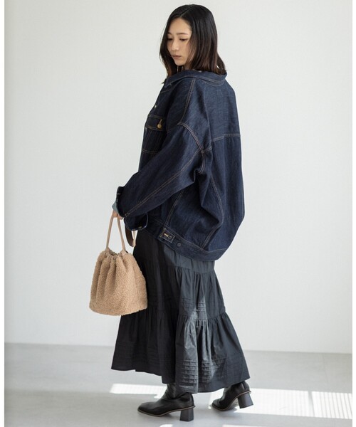 THE SHOP TK （ザ ショップ ティーケー ）の「◆【レディライク】コットンティアードスカート（スカート・レディース・ブラック/ホワイト系・11/12）」の16枚目の写真